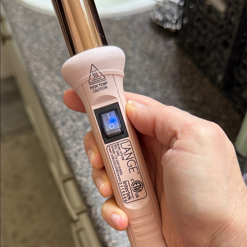 Lange Curling Wand with Pink Handle